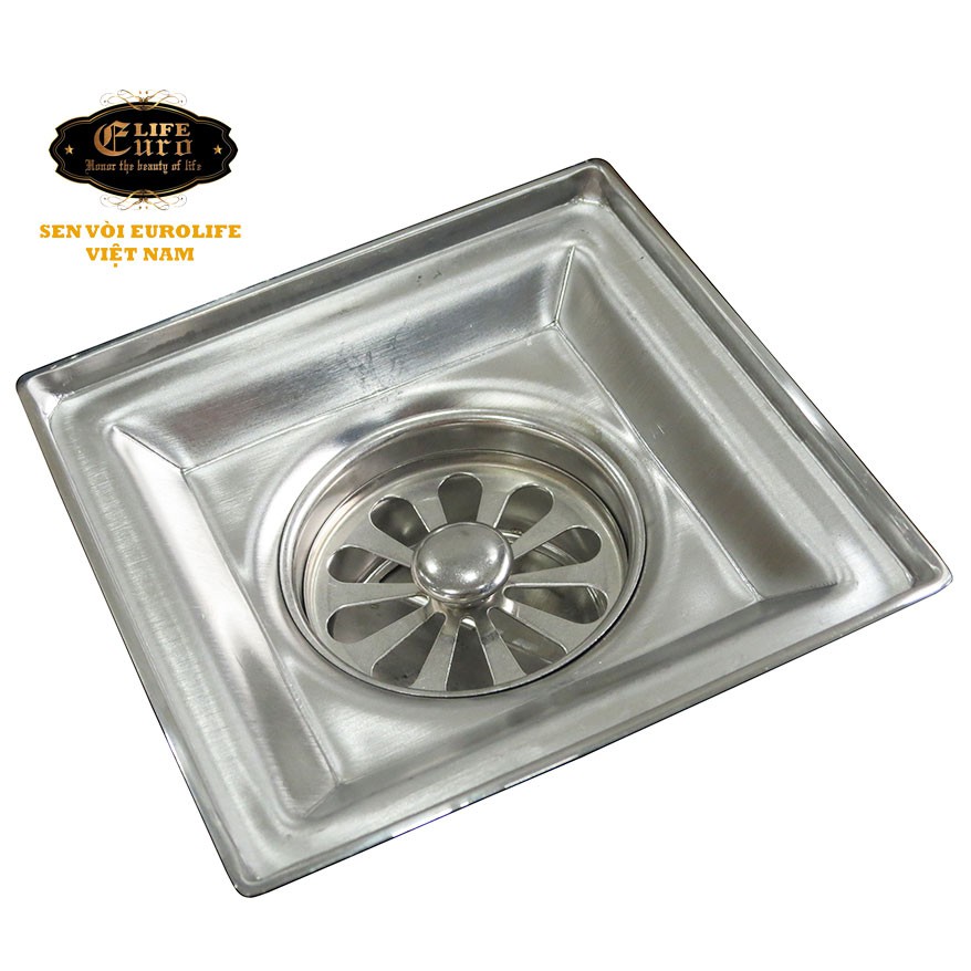Hố ga thoát sàn chống hôi Inox SUS 304 Eurolife EL-HG04