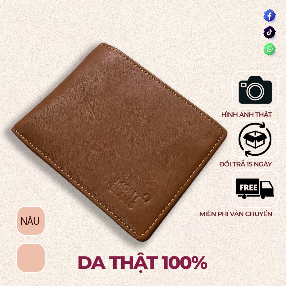 Ví nam ngang da bò thời trang mềm mịn TCN1219