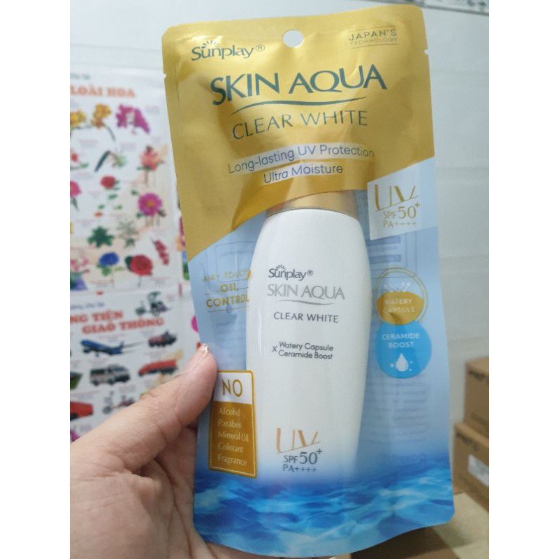 Sữa Chống Nắng Sunplay Skin Aqua Clear White SPF 50+, PA++++