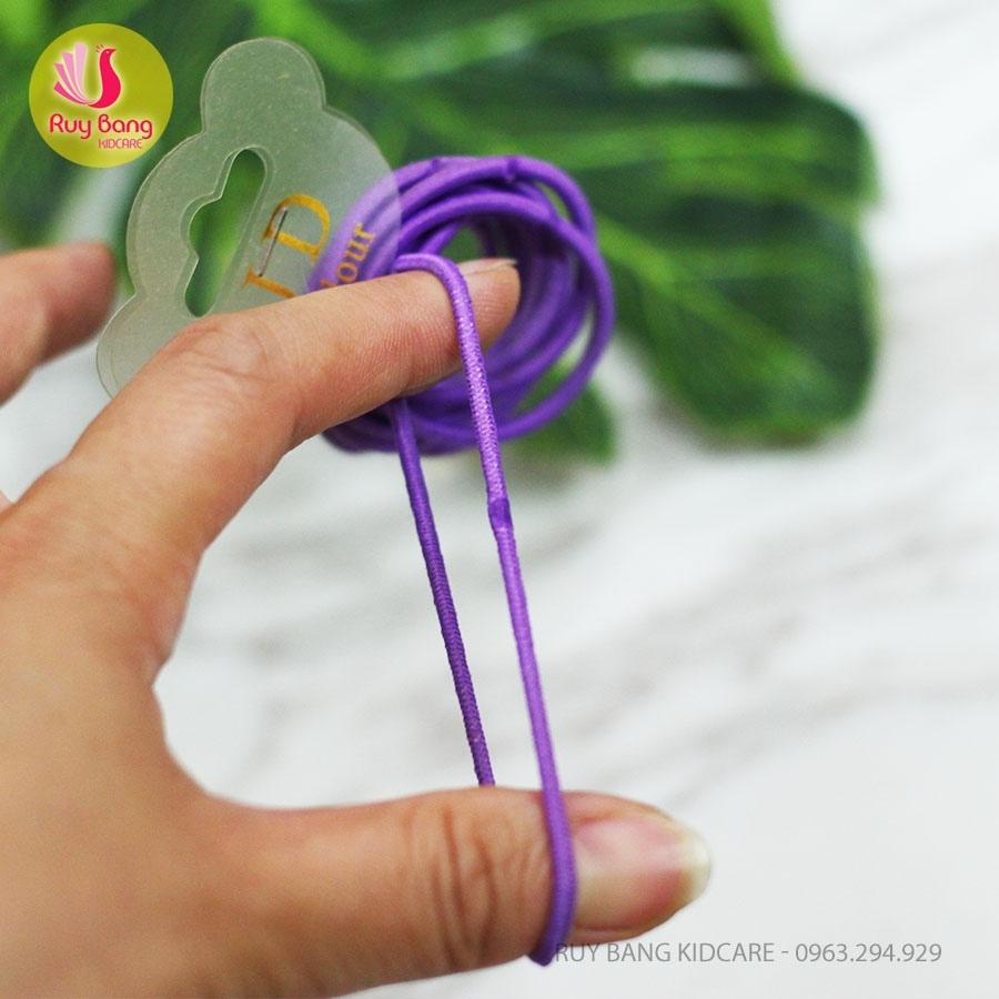 Dây buộc tóc trẻ em JD - Vỉ 10 chiếc