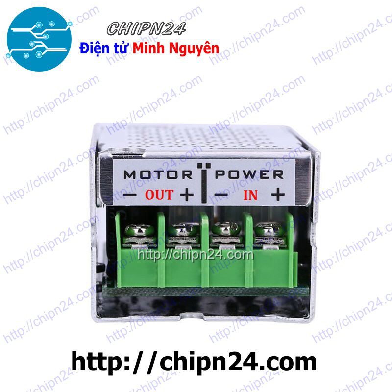 [1 MẠCH] Dimmer DC 10A 12V24V36V48V60V (Có hộp bảo vệ)