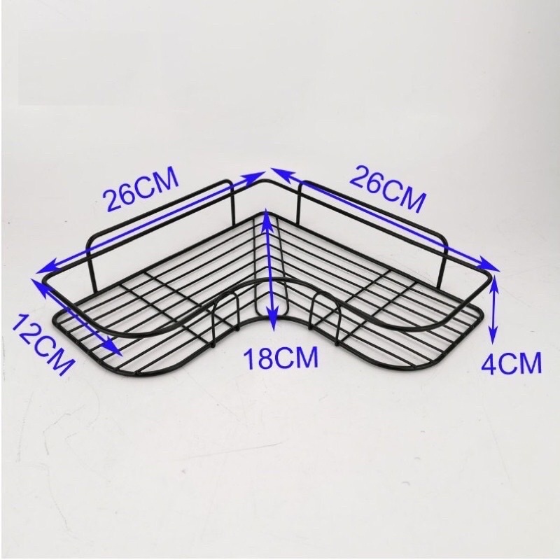 Kệ góc nhà tắm dán tường chất liệu thép không gỉ để đồ phòng tắm,Kệ đựng gia vị trong nhà bếp siêu tiện lợi.