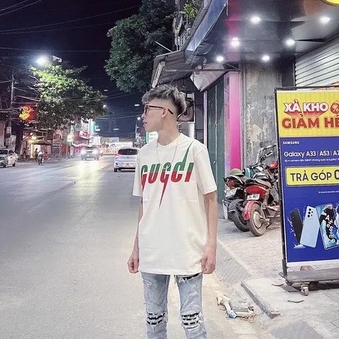 ÁO THUN CỔ TRÒN IN GUCCL CỰC ĐẸP CỰC THỜI THƯỢNG