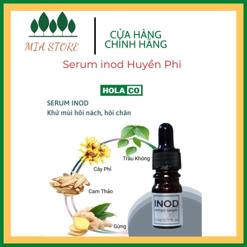 Serum Hôi Nách Inod Huyền Phi Giúp Khử Mùi Hôi Làm Thơm Da Giữ Cho Vùng Da Dưới Cánh Tay Và Bàn Chân Khô Thoáng