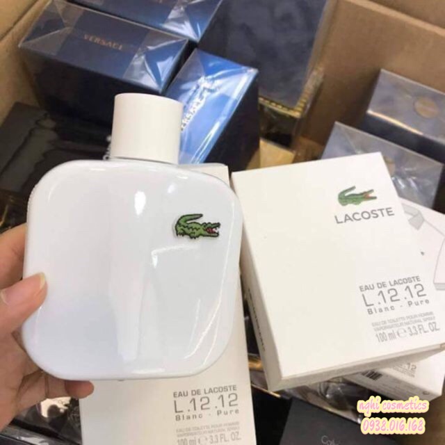 Nước hoa nam lacoste trắng l.12.12 white blance 100ml