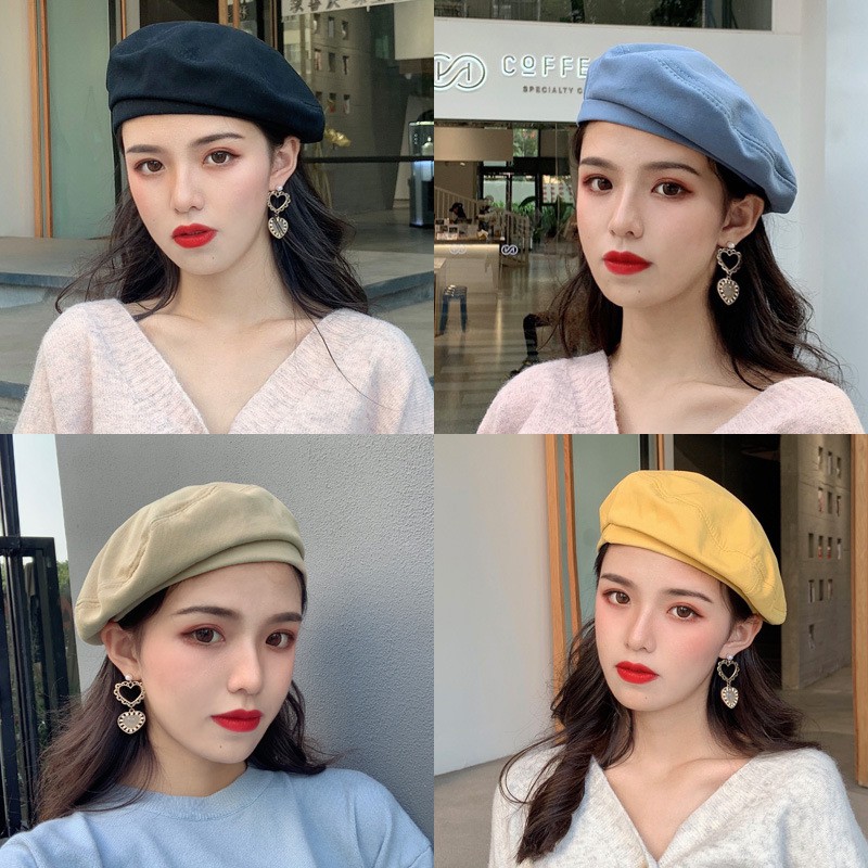 Nón Beret Phong Cách Hàn Quốc Cổ Điển Dành Cho Nữ