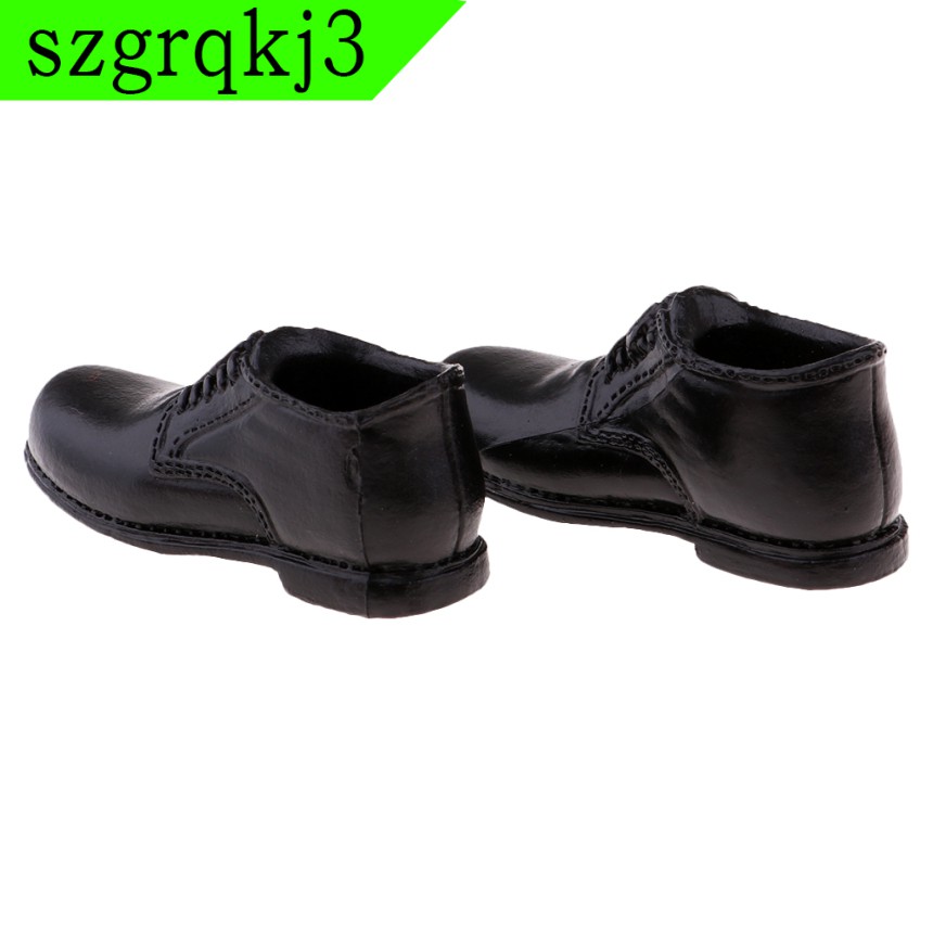 Giày Da Màu Đen Tỉ Lệ 1: 6 Cho Mô Hình Nhân Vật 12 ''