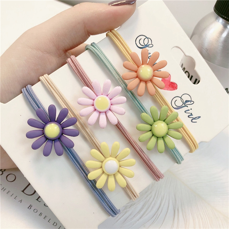 Korean Daisy Flower Tie Hair Band Tiara Hair Accessories Apron