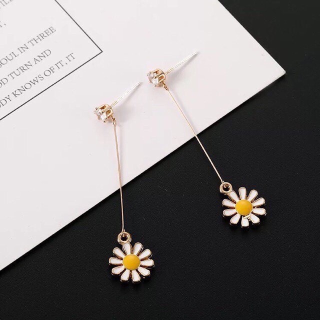 Bông Tai Nữ Hợp Kim ERASHOP 073911 - Cúc Dài Đáng Yêu, Xinh Xắn, Phù Hợp Đi Chơi, Đi Tiệc, Siêu Rẻ Đẹp