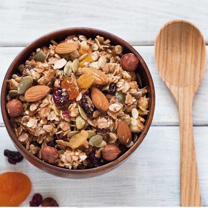 [Combo 2 Hũ] Granola ngũ cốc dinh dưỡng giúp ăn kiêng giảm cân hiệu quả - Mỗi Hũ 400G