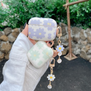 Small Shattered Flower Pendants for AirPods Pro Apple 2/3 Generation Bluetooth Wireless Headset Set Creative Simple Soft Case