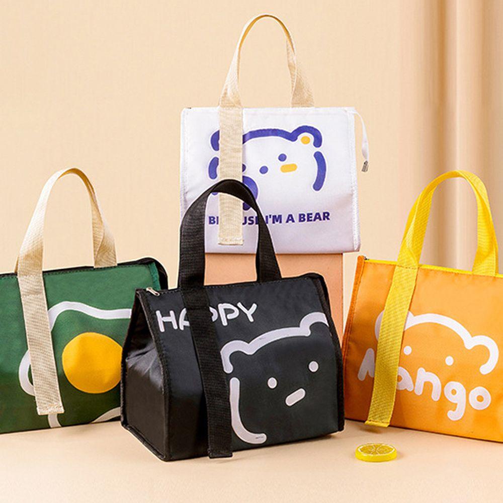 Túi Đựng Hộp Cơm Trưa Giữ Nhiệt Chống Thấm Nước Họa Tiết Hoạt Hình Dễ Thương