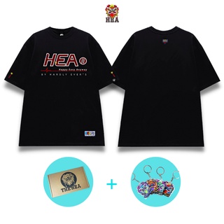 Áo thun unisex hea register tee đen form rộng tay lỡ streetwear oversize cổ tròn nam nữ 100% cotton - local brand hea