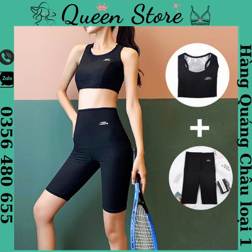 Bộ Quần Áo Tập Gym Nữ Đổ Mồ Hôi, Giảm Cân - Sinh Nhiệt, Tan Mỡ Bụng, Tập Yoga, Zumba, Aerobic, Chạy Bộ Cho Nữ loại 1
