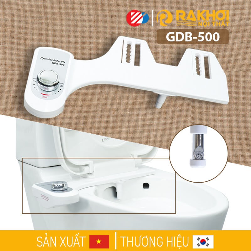 Thiết Bị Vệ Sinh Thông Minh Bidet công nghệ Hàn Quốc, Vòi Xịt Rửa Vệ Sinh Thông Minh Bidet GDB-500 1 Vòi Lạnh