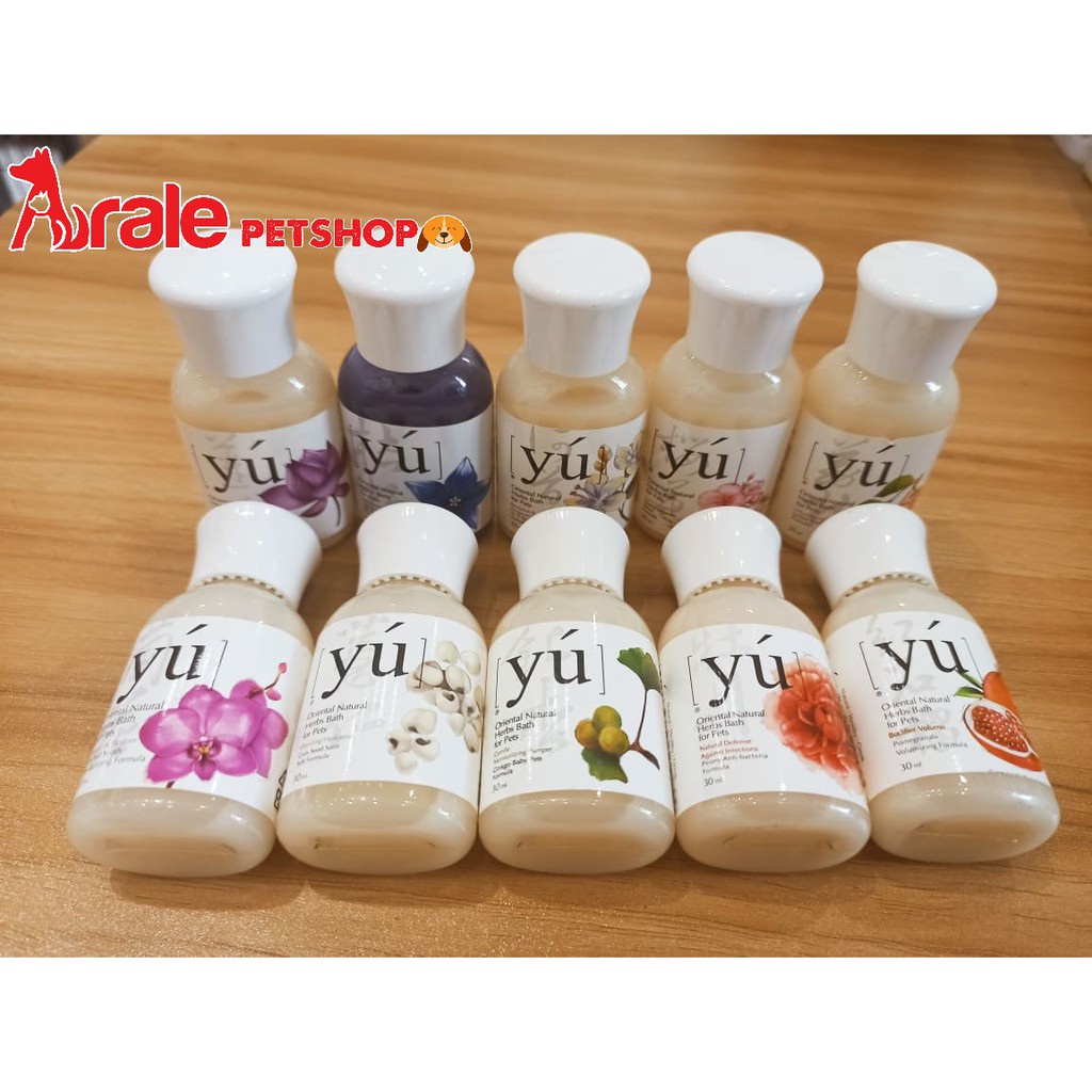 [ Chai nhỏ dùng thử ] Sữa tắm Yu cho chó mèo 30ml - Dưỡng lông, Khử mùi, Lưu hương lâu