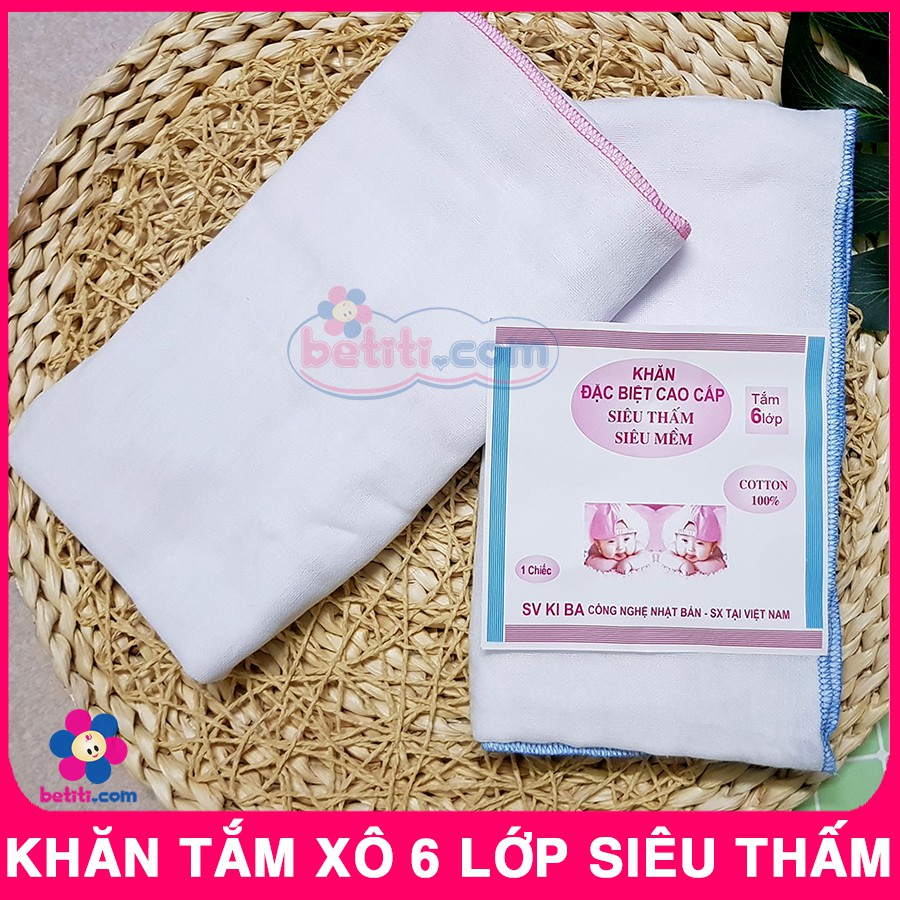 Khăn Tắm Xô Nhật 6 Lớp Siêu Thấm, Khăn Tắm Xô Cho Bé Sơ Sinh