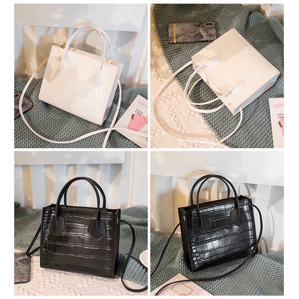 Túi Đeo Chéo Sức Chứa Lớn Họa Tiết Da Cá Sấu Nhiều Màu Sắc Thời Trang Cho Nữ