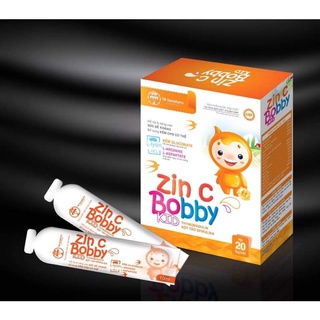 Thực phẩm bảo vệ sức khỏe ZinC Bobby Kid dạng siro hộp 20 gói