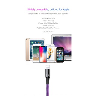Cáp Sạc Tự Ngắt Baseus Cho iPhone từ Xs Max Đến iPhone 5