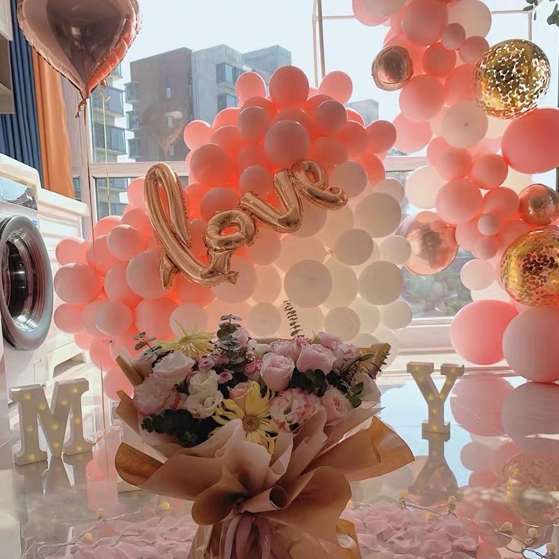 bóng chữ love liền size to trang trí ngày cưới, cầu hôn