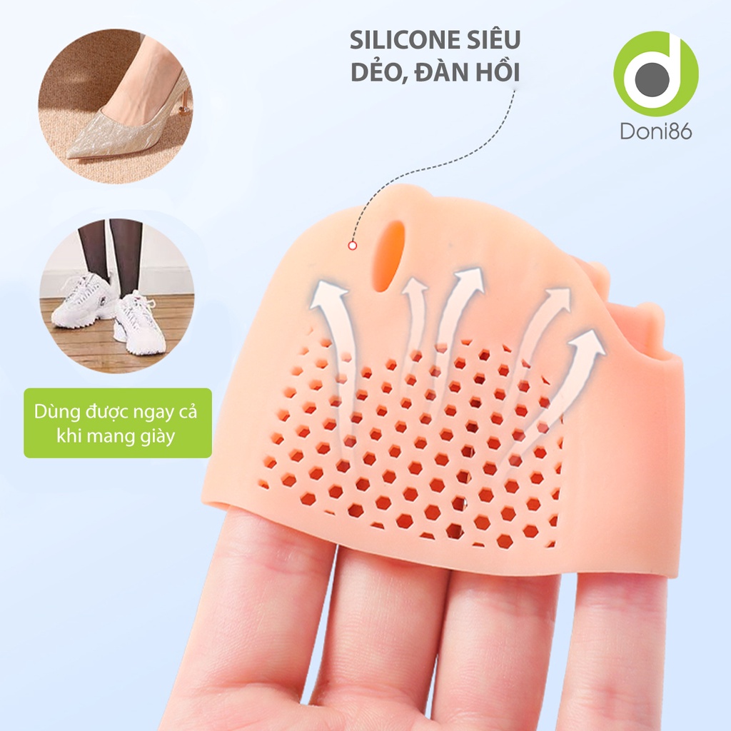 Vớ silicone định hình các khớp ngón chân giảm tình trạng ma sát, hạn chế chống trầy, chai sần, đau thốn - Doni - DOPK276