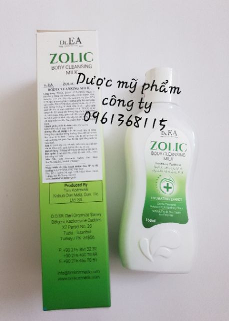 Sữa tắm sát khuẩn viêm nang lông da dầu Dr EA ZOLIC body cleansing milk 150ml | BigBuy360 - bigbuy360.vn