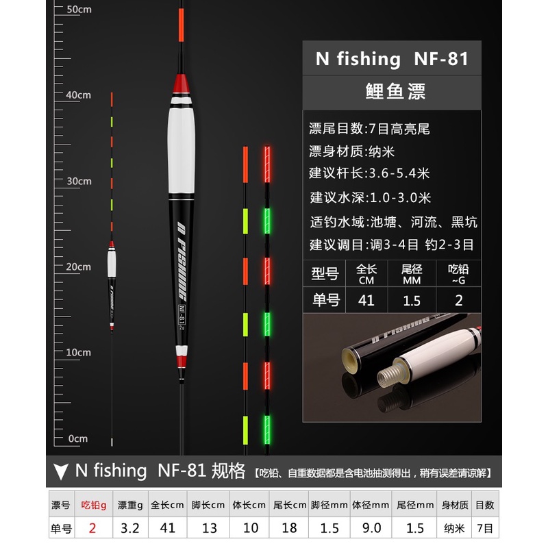 Phao điện săn hàng bầu dài NF