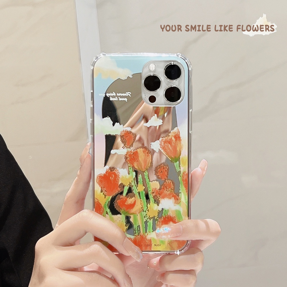 Phù Hợp Ốp Điện Thoại tpu Tráng Gương Chống Sốc Cho iPhone 13 13pro 13prm 11 7Plus 8Plus Xr XS 13 12 Pro Max