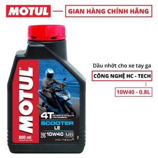 Nhớt xe tay ga MOTUL SCOOTER LE 10W40 Dung tích 800ml or 1000ml