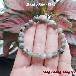 Vòng tay đá xà cừ cắt giác, vòng phong thủy đá xà cừ cắt giác