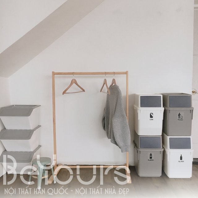 Giá treo quần áo BeYours - Giá kệ gỗ 1 thanh ngang dài 100cm rộng 40cm cao 1m2