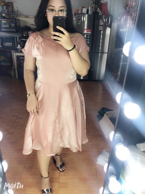 Đầm Lệch Vai Thiết Kế Bigsize