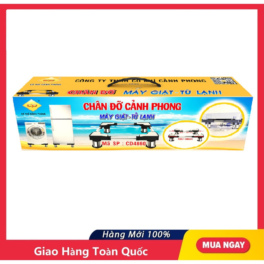 Chân máy giặt/ tủ lạnh CD4860 của Cty Cảnh Phong (MÁY GIẶT từ 6 - 9 KG.TỦ LẠNH từ 90 - 270 Lít.)