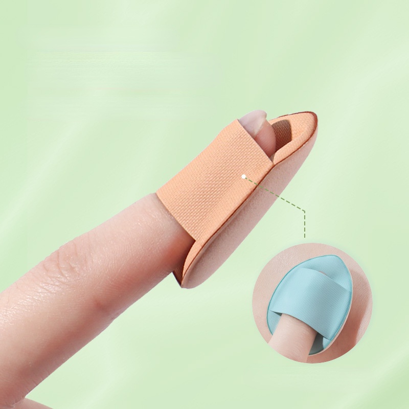 Mút Trang Điểm Mini Đeo Đầu Ngón Tay + Miếng Mút Xốp Tiện Dụng