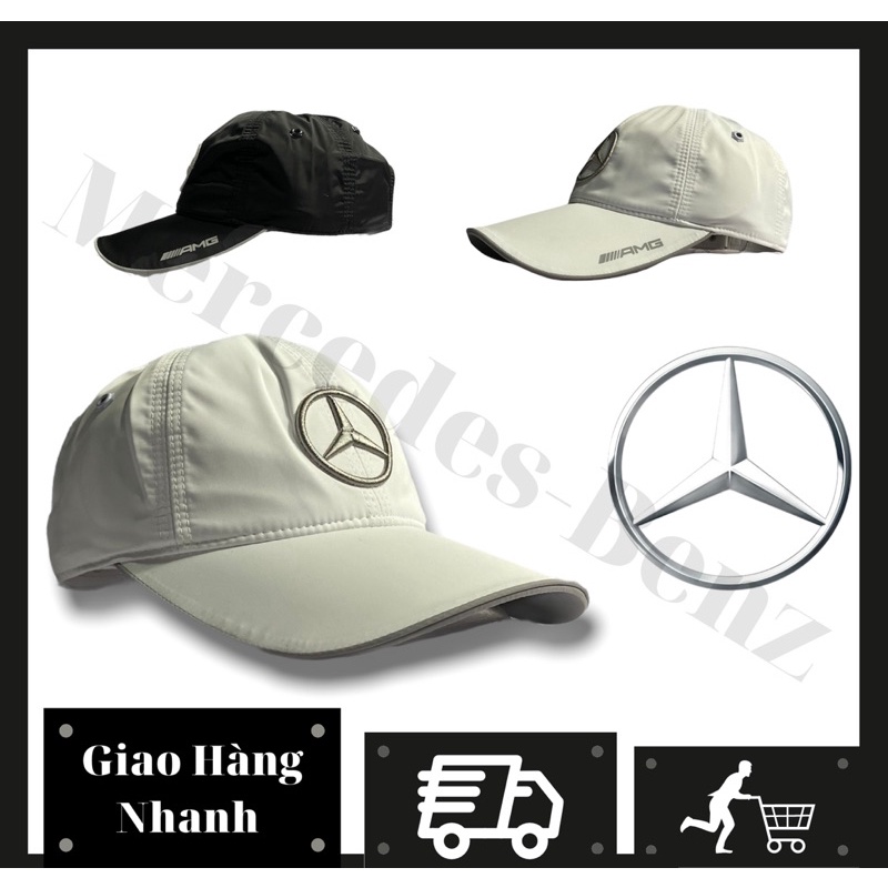 (BIG Sale) Mũ Lưỡi Trai Vải Dù Logo MECRCEDES-BENZ Hàng Thể Thao Hàng Xuất Nhật ( Hàng Có Sẵn - Chất Lượng Tốt- Giá Gốc)