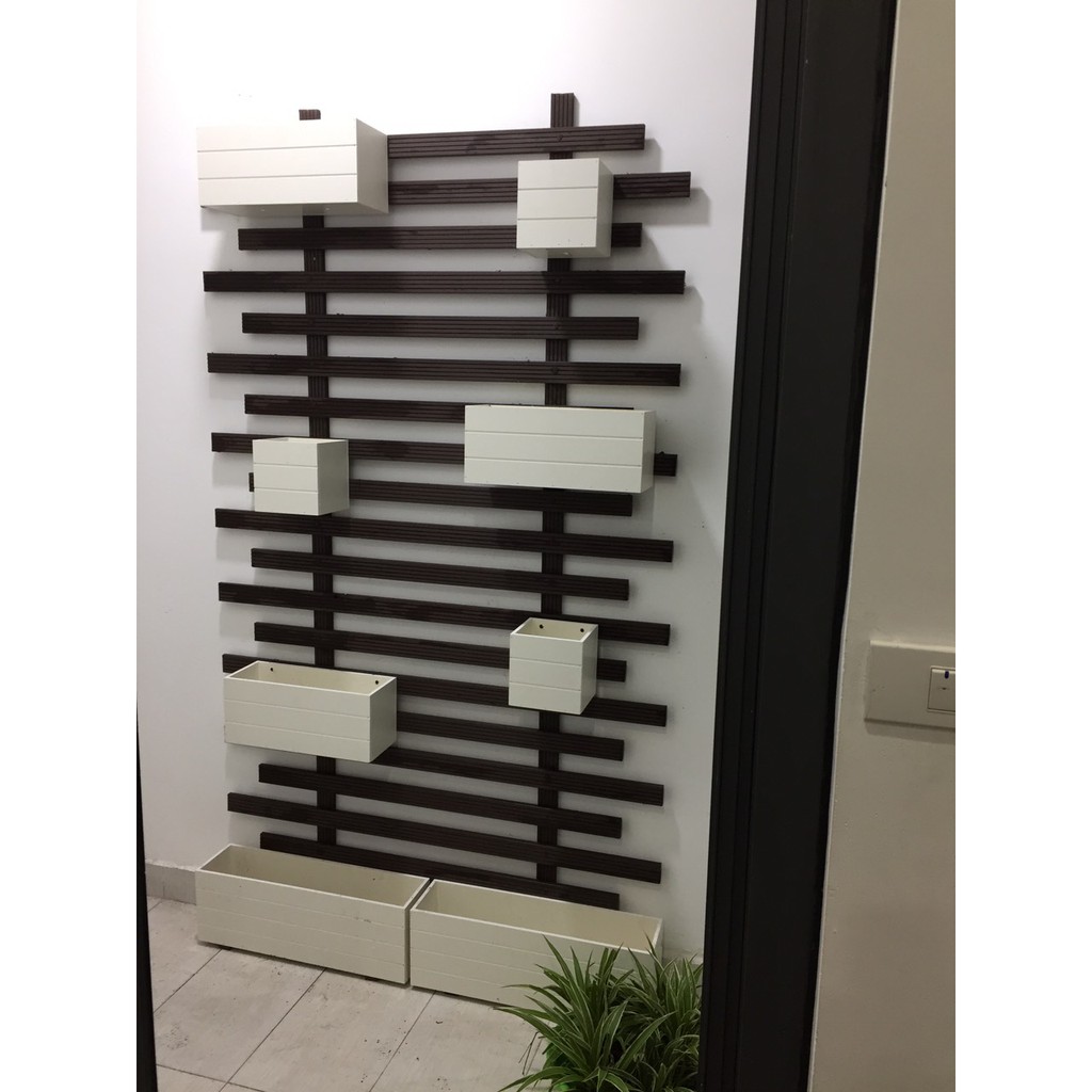 chậu hoa composite chống nước vuông