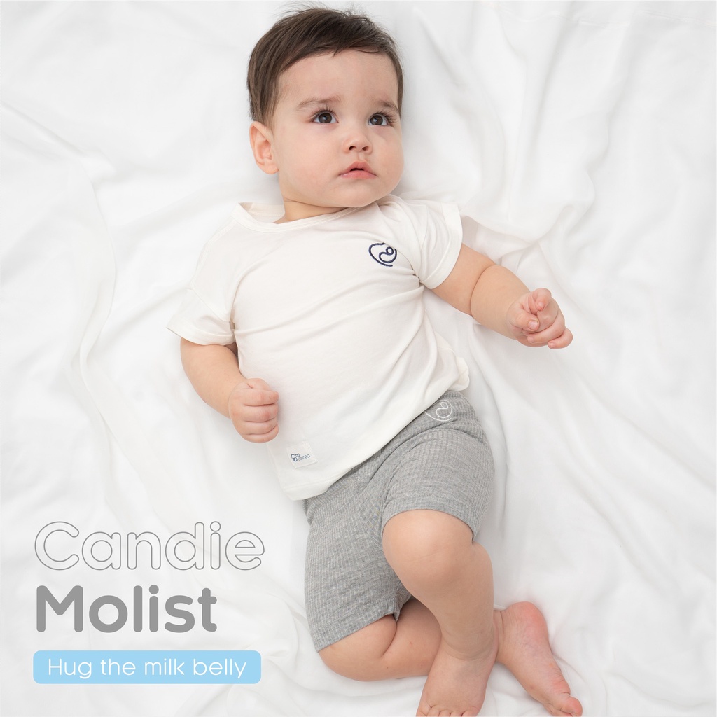 Quần legging đùi Molist Bu Baby cho bé trai bé gái mềm mại