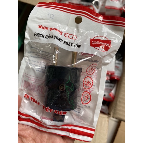 ĐIỆN QUANG - Phích Cắm Chịu Tải Lớn 4000W Dùng Cho Bếp Nướng, Nồi Lẩu, Công Trình Chịu Va Đập - Hàng Chất Lượng Cao