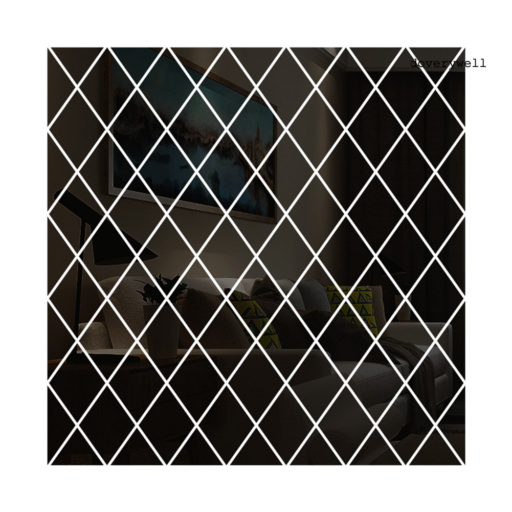 17 / 32 / 58 Miếng Gương Dán Tường Chống Thấm Nước