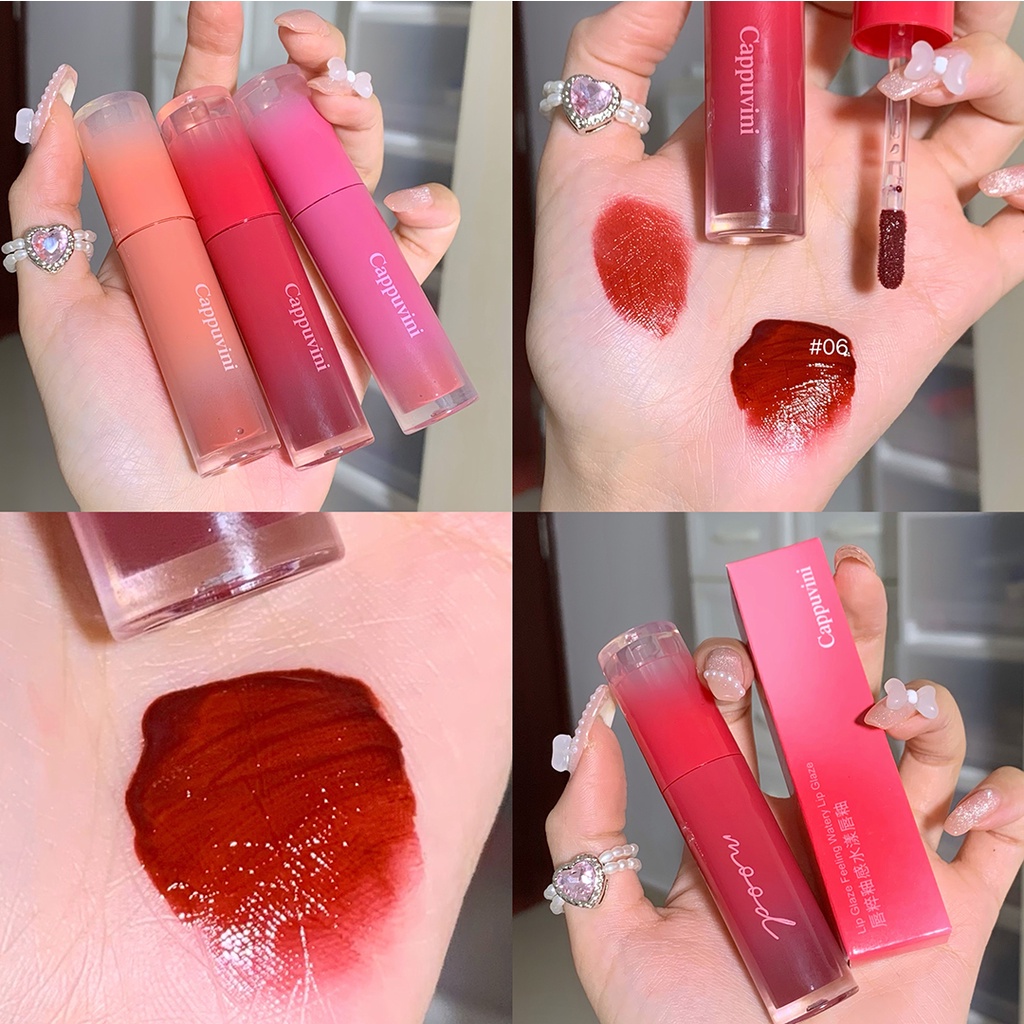 New 6 Colors Cute Lipgloss Bulk Moisturizer Lip Plumper Lip Gloss Cosmetics Reduce Lip Line Nutritious Liquid Lipstick Makeup