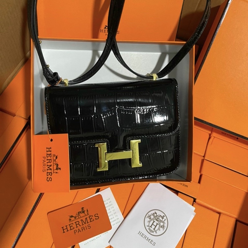 Túi da rắn Hơ Mét size 19cm (FULL HỘP)