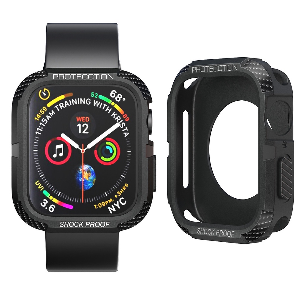 Ốp Bảo Vệ Case Armor Carbon cho Apple Watch Series 8 Size 41mm/45mm