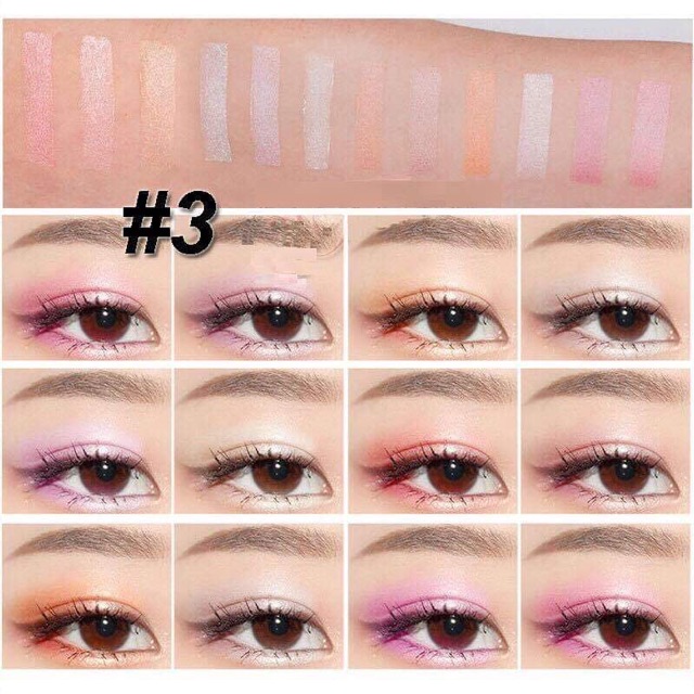 Bộ Sáp Bóng Mắt highlight 12 Thỏi Maycreate BM45