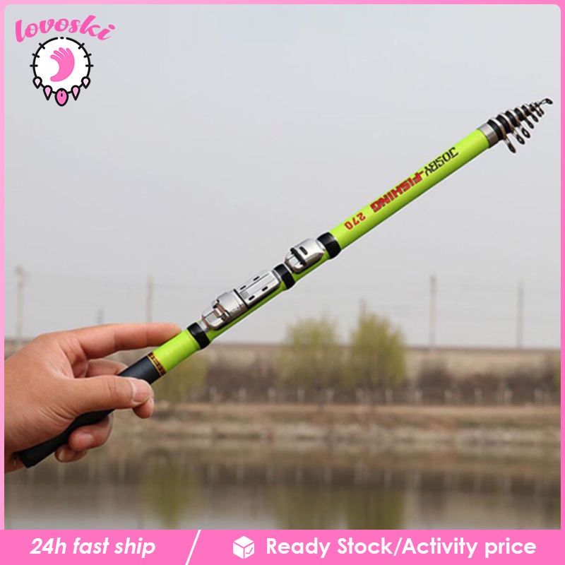 Cần Câu Cá Bằng Thép Không Gỉ Siêu Nhẹ Có Thể Thu Gọn Tiện Dụng