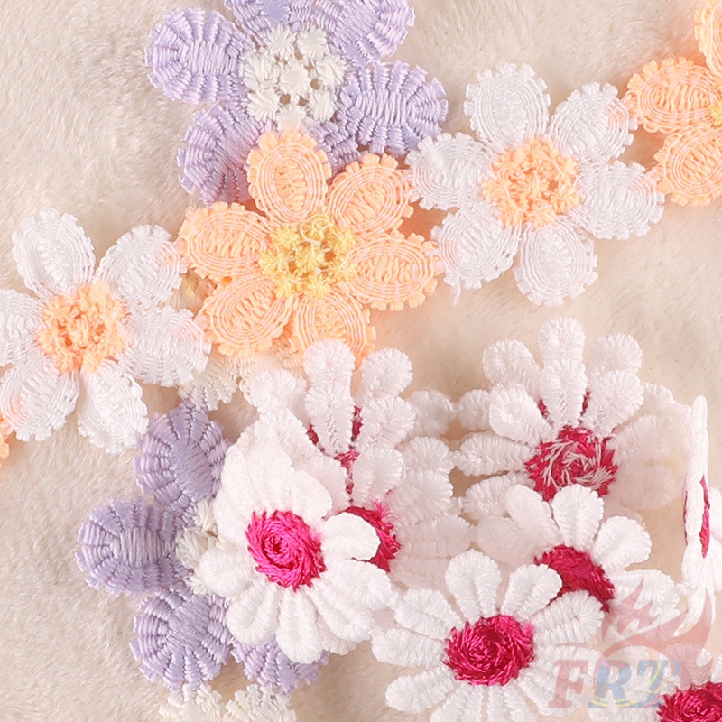 ✿ Sticker Ủi Thêu Hình Hoa/Dứa/Bướm ✿1 Miếng Dán Trang Trí Tóc Cho Bé 28cm