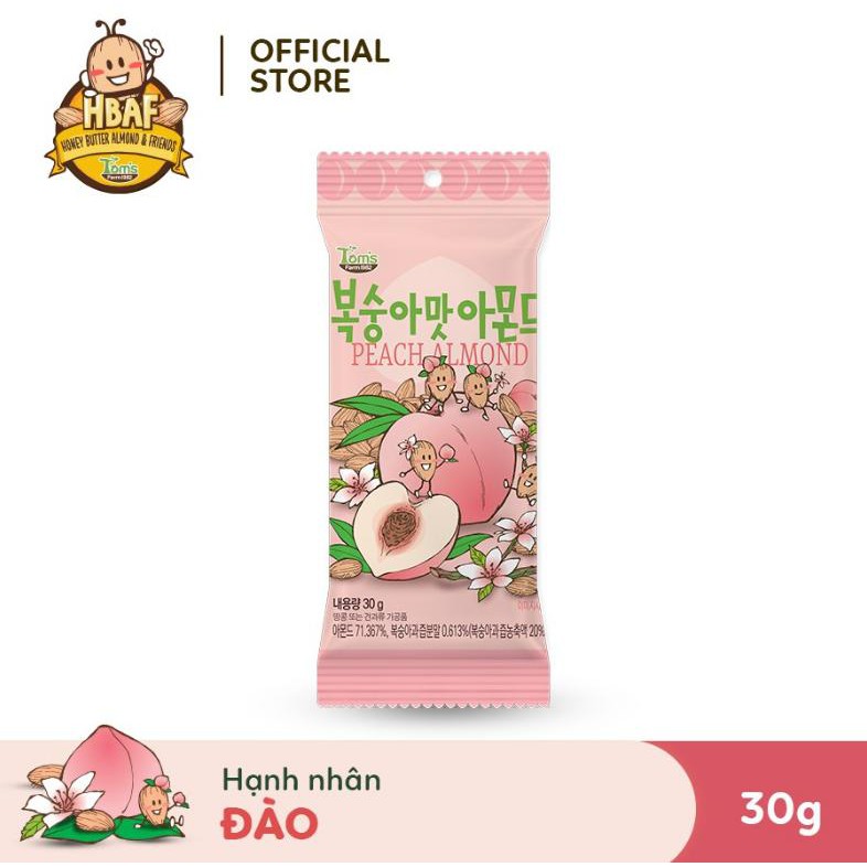 Hạnh Nhân HBAF Tẩm Các Vị - Gói 30g, Các Vị Tự Chọn