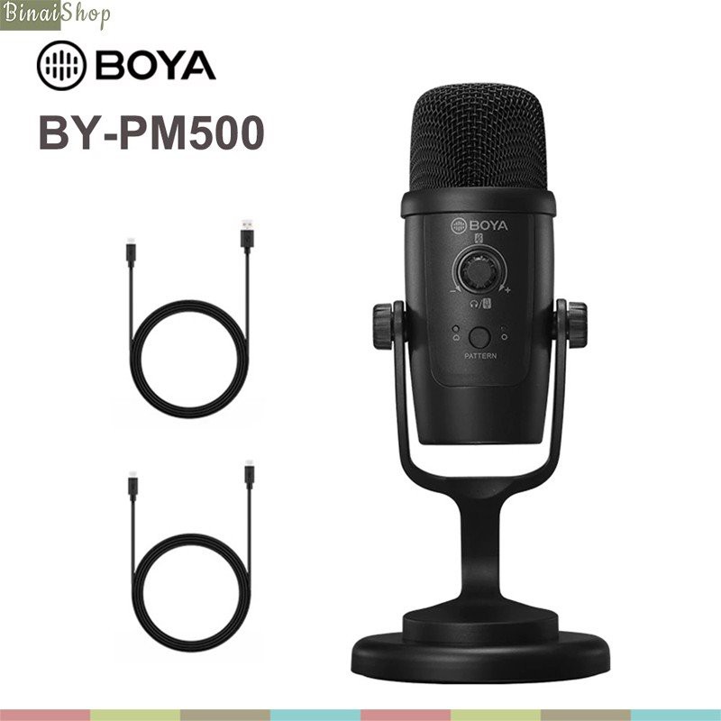 [Mã ELHACE giảm 4% đơn 300K] Boya BY-PM500 USB - Micro Condenser Thu Âm Cho Máy Tính, Điện Thoại