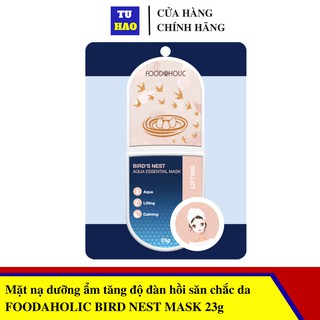 Mặt nạ dưỡng ẩm tăng độ đàn hồi săn chắc da FOODAHOLIC BIRD NEST AQUA ESSENTIAL MASK 23g