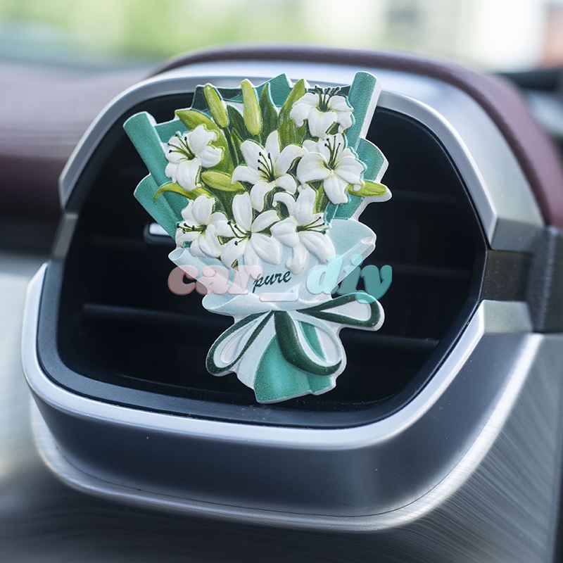 Bó Hoa Resin Trang Trí Nội Thất Xe Hơi Khuếch Tán Hương Thơm